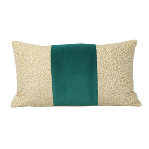 Teal patterned online pillows