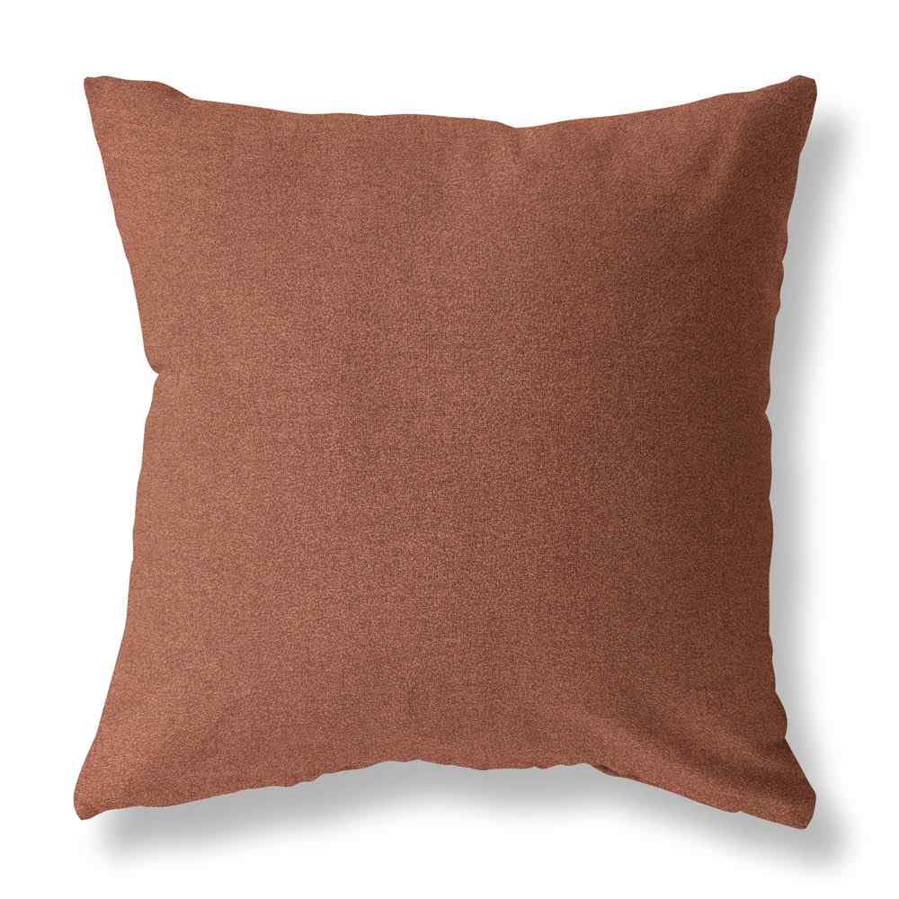 Berlin Cinnamon Red Solid Pillow Cover
