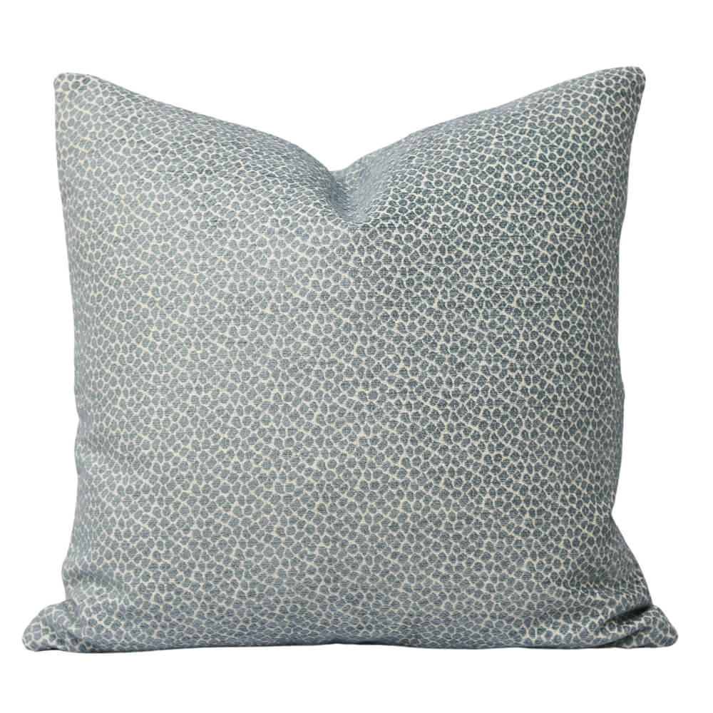 Pebble Storm Blue-Gray Patterned Pillow Cover