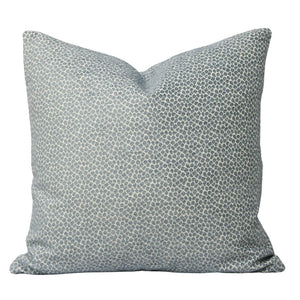 Pebble Storm Blue-Gray Patterned Pillow Cover
