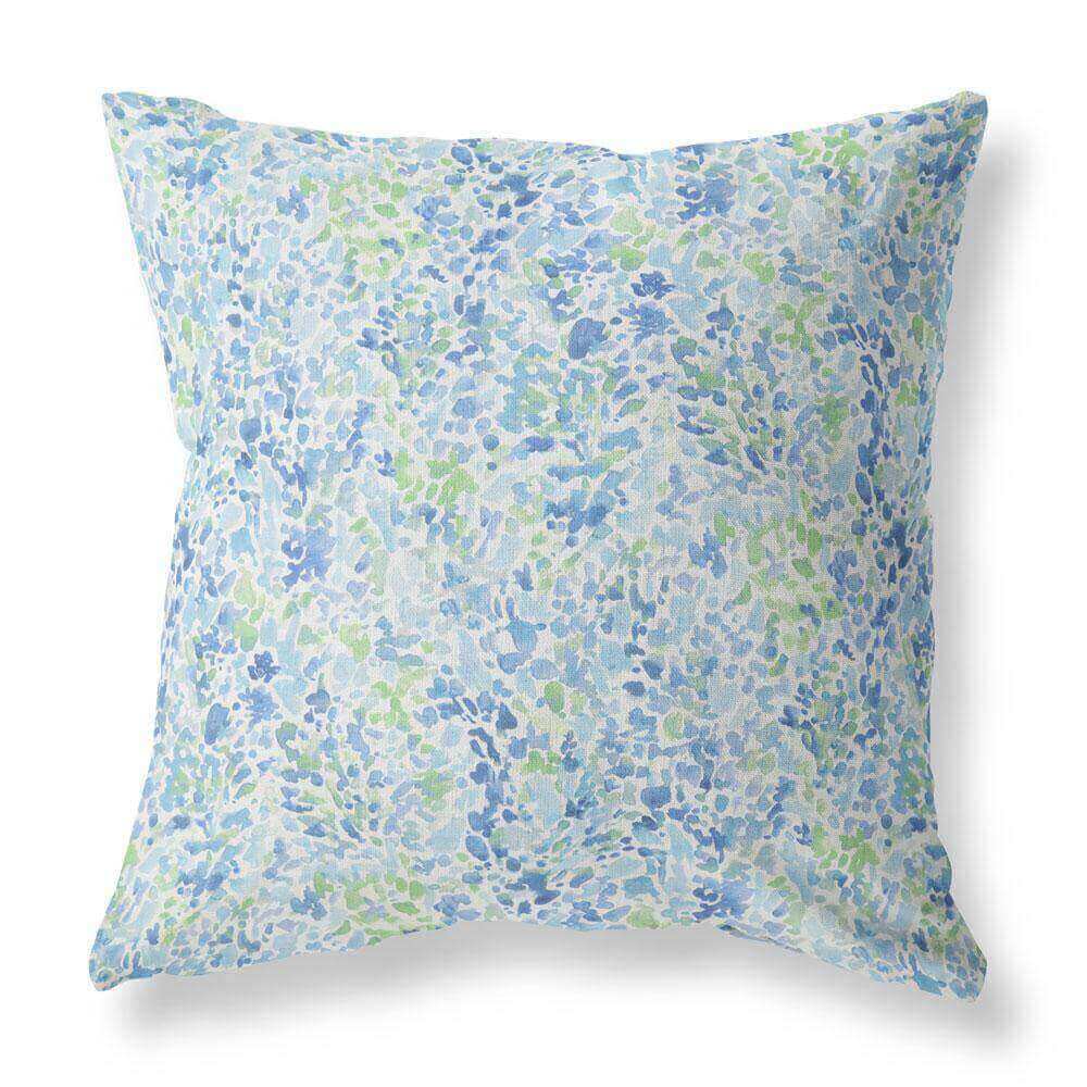 Dorothy Luna Blue Floral Pillow Cover