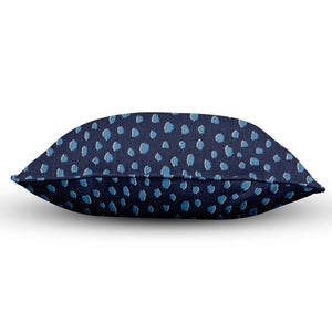Blue Leopard Pillow
