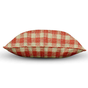 Annie Cherry red checkered pillow cover