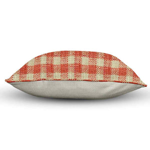 Annie Cherry red checkered pillow cover