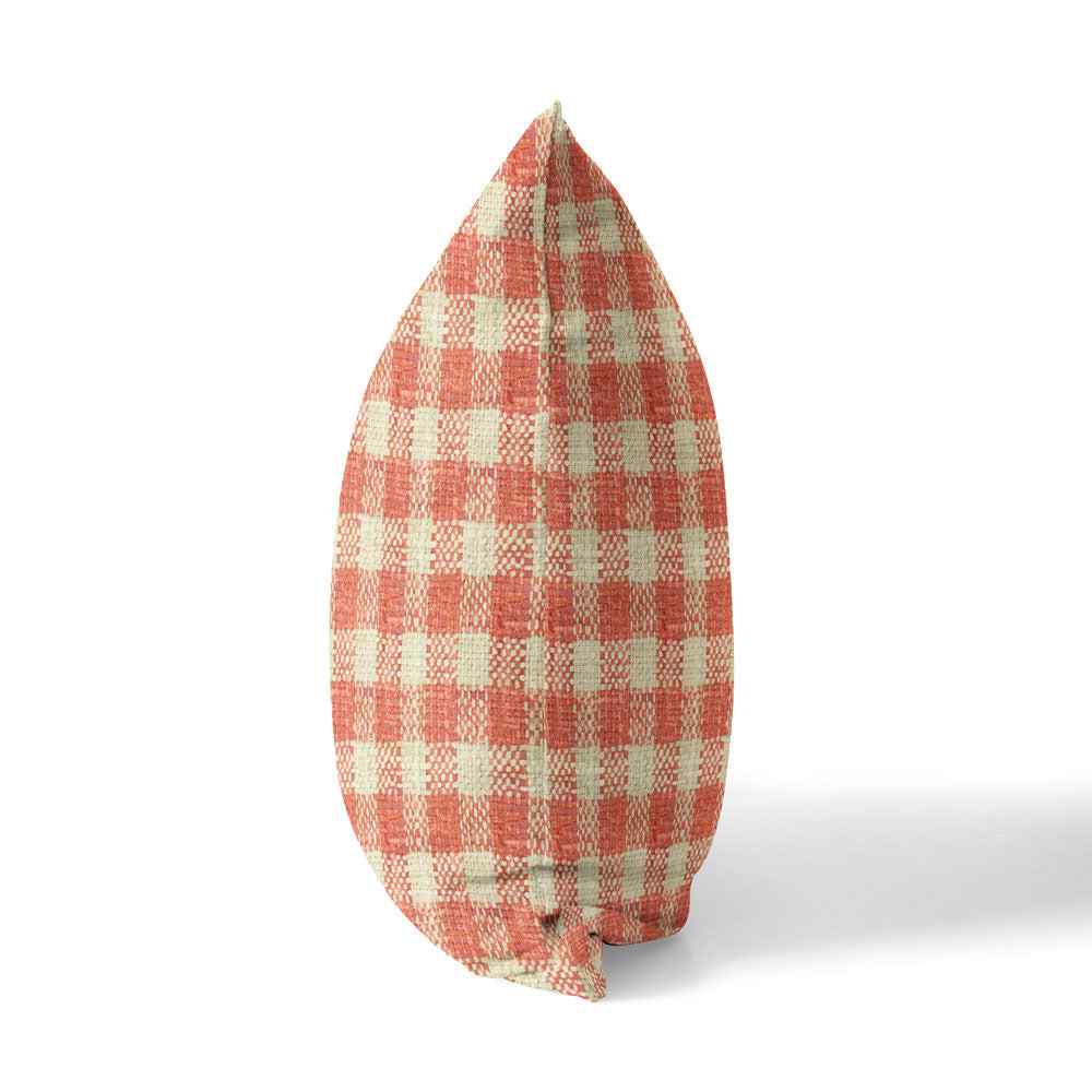 Annie Cherry red checkered pillow cover