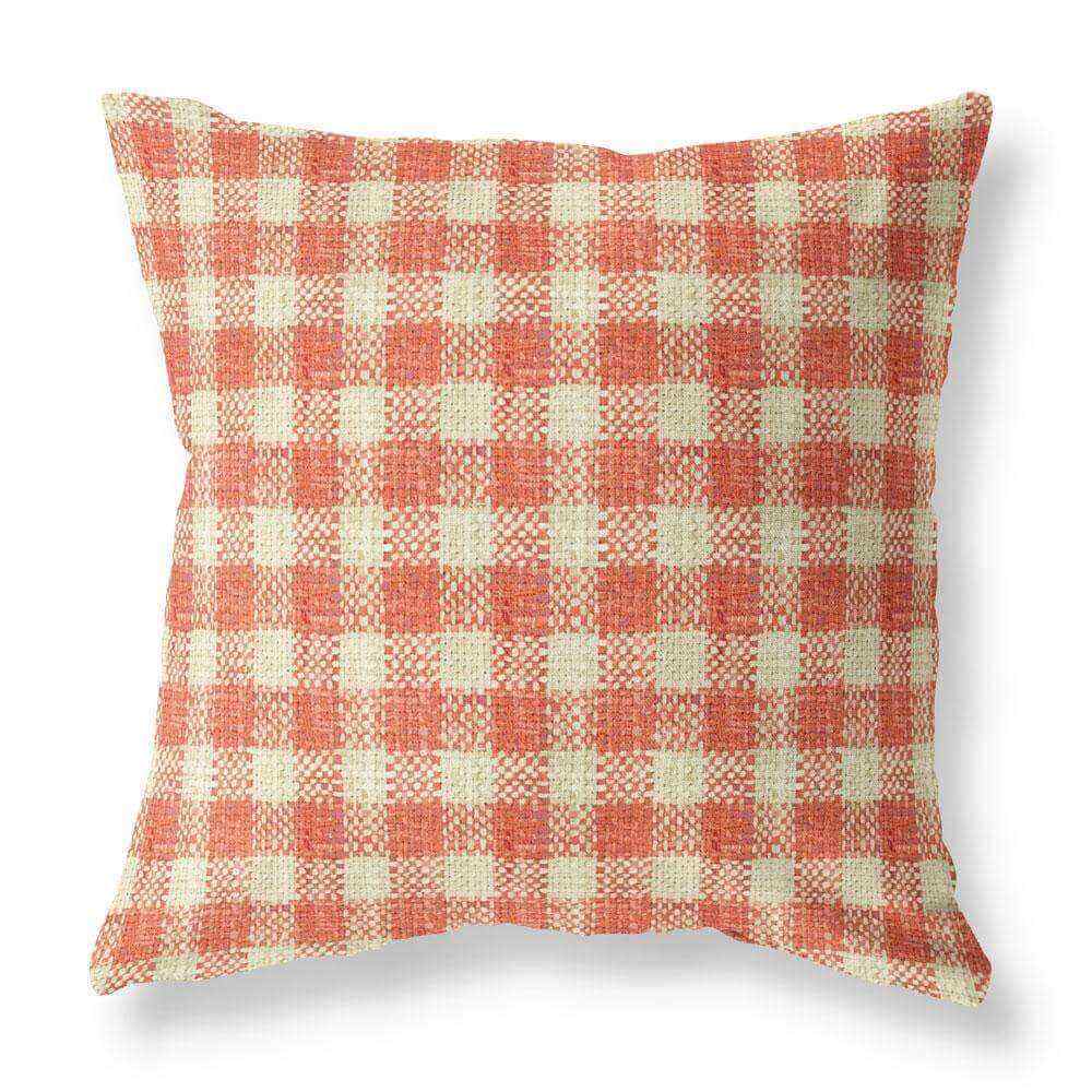 Annie Cherry red checkered pillow cover