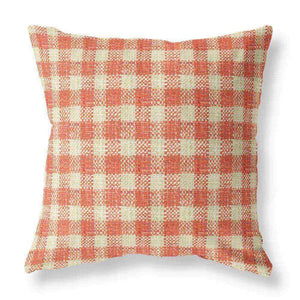 Annie Cherry red checkered pillow cover