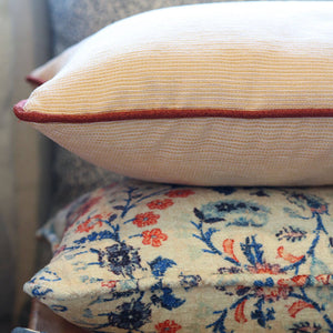 Ribonne Rose Gold Ribbed Pillow Cover