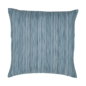Strie Denim Blue Striped Outdoor Pillow