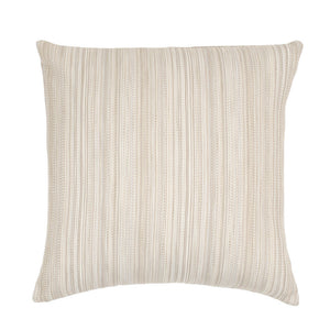 Strie Salt Cream White Striped Outdoor Pillow
