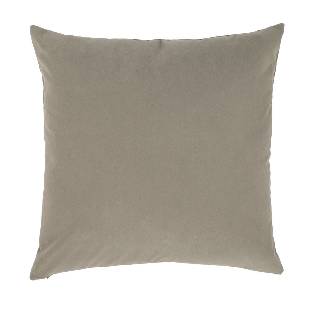 Sunray Modern Gray Outdoor Velvet Pillow