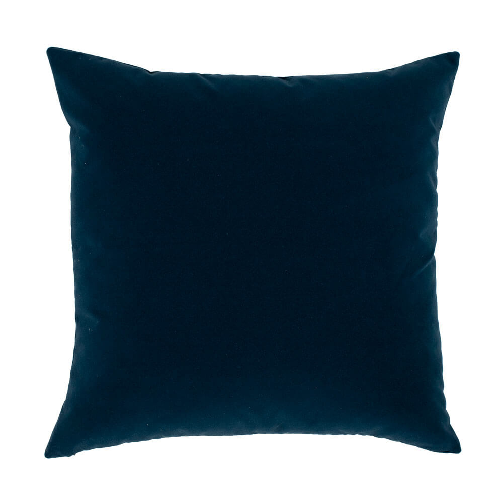 Sunray Navy Blue Outdoor Velvet Pillow
