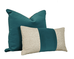 Teal and grey 2024 pillows
