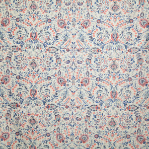 Vine Lapis Blue Floral Pillow Cover