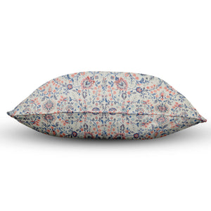 Vine Lapis Blue Floral Pillow Cover